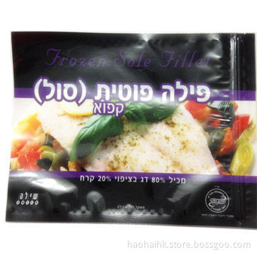Side-zippered Cooked Food Packaging Bag, Made of OPP/VM-PET/PE Materials